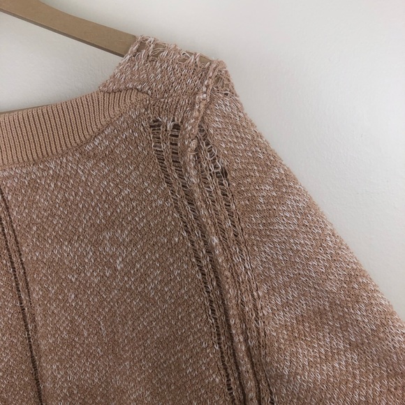 Free people ripe tide v neck sweater tan size medium - Picture 7 of 13